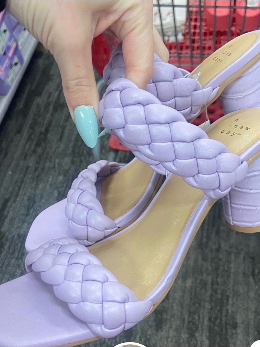 Target Lavender Braided Block Heel Sandals - Women